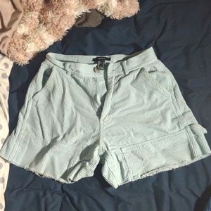 Forever 21 size s asthetic baby blue lines shorts